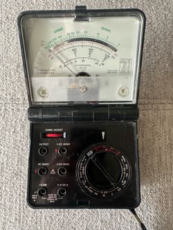 Micronta 22-211 Folding Analog Multimeter Vintage Clamshell Radioshack 25-Range
