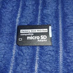 120gb Sony PSP Memory Stick Memory Card (Micro SD + Pro Duo Adapter)