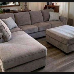 Comfortable Light Gray Ashley Sectional 👍 Brand New 💥 Fastest Delivery ✅