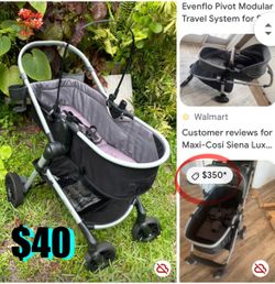 $40 Evenflo  stroller foldable