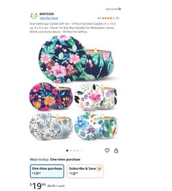 Aromatherapy Candle Gift Set - 5 Piece Scented Candles 