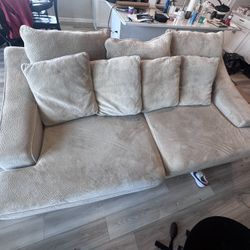 Beige Sleeper Couch