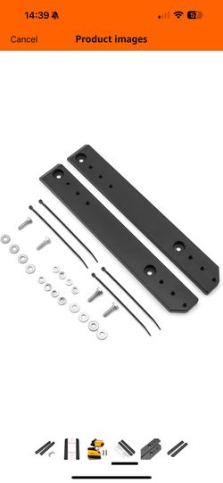 Dasen 1-3" Adjustable Rear Tour Pak Pack Relocator Mount Plate Kit Compatible with Harley Touring Ro