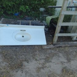 White Bathroom Sink $25