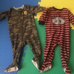 Baby/Toddler Fleece Onesies 12m