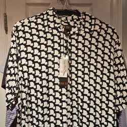 Truth By Republic Abstract Geo Print Medium Shirt