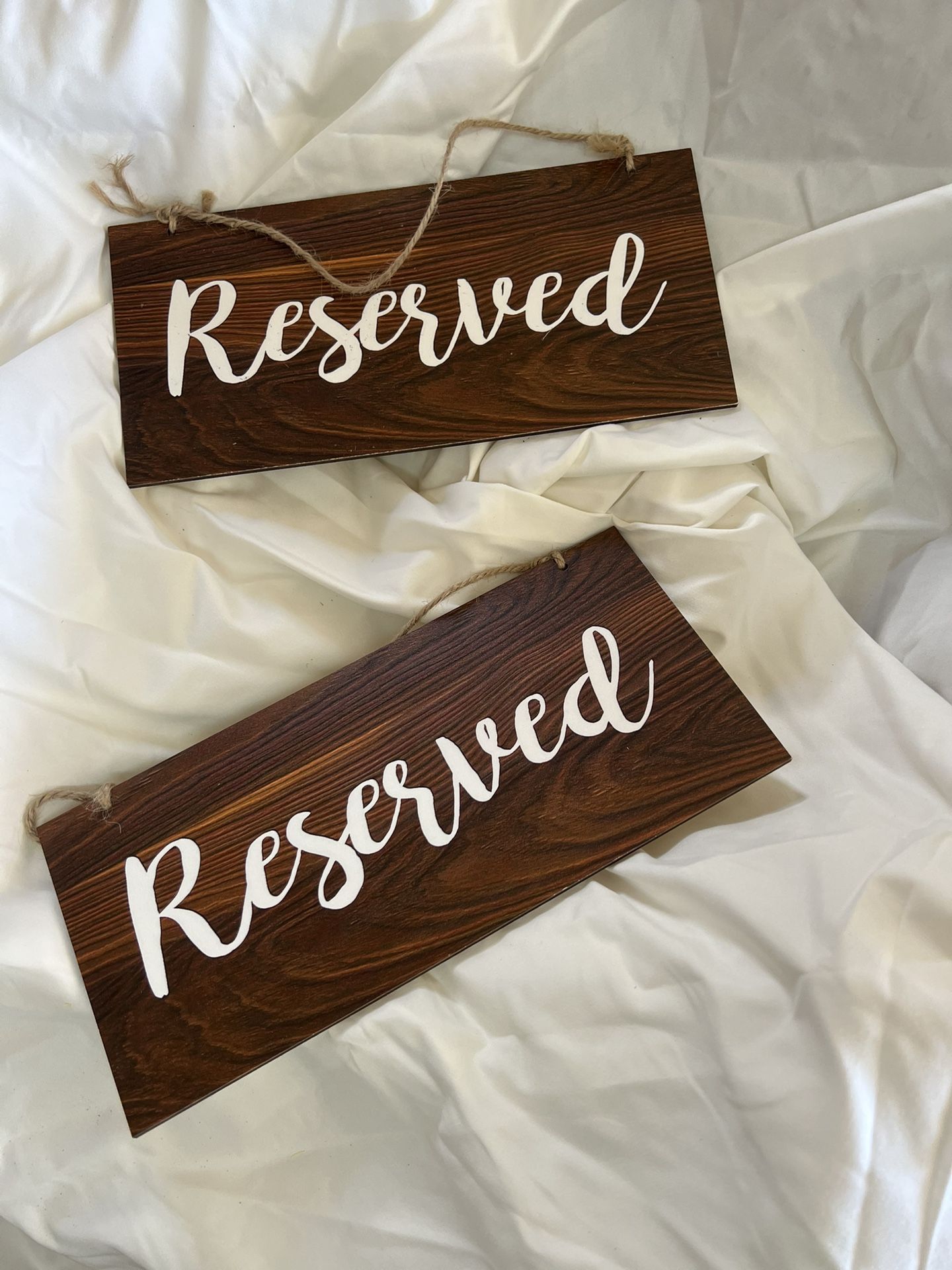 Reserved Signs 