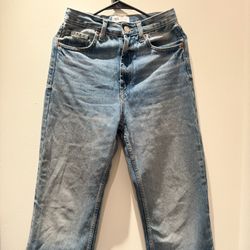 New Zara Straight Leg Denim Jeans 