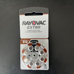 4packs Rayo Vac Extra Hearing Aid Batteries 