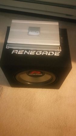 Subwoofer 12"and amp Reference HI-FI