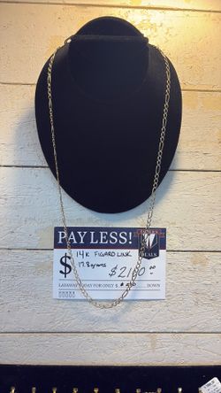 14K Yellow Gold Figaro Necklace