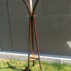 Contemporary Wooden Coat Rack 6' Tall Clothes Tree