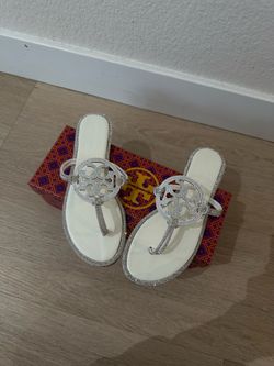 Tory Burch White Diamond sandals