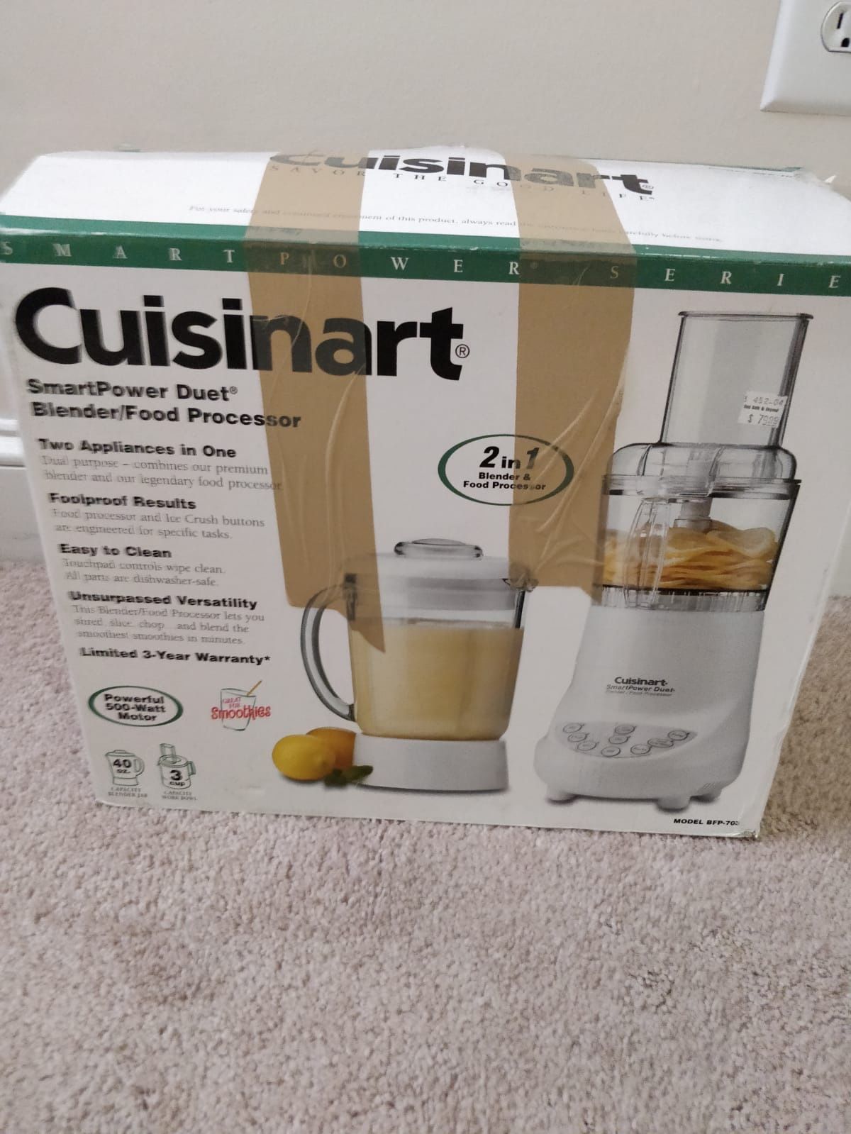 Cuisinart Blender/Food Processor 2 in 1 Like New