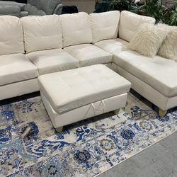 Sectional With Ottoman 