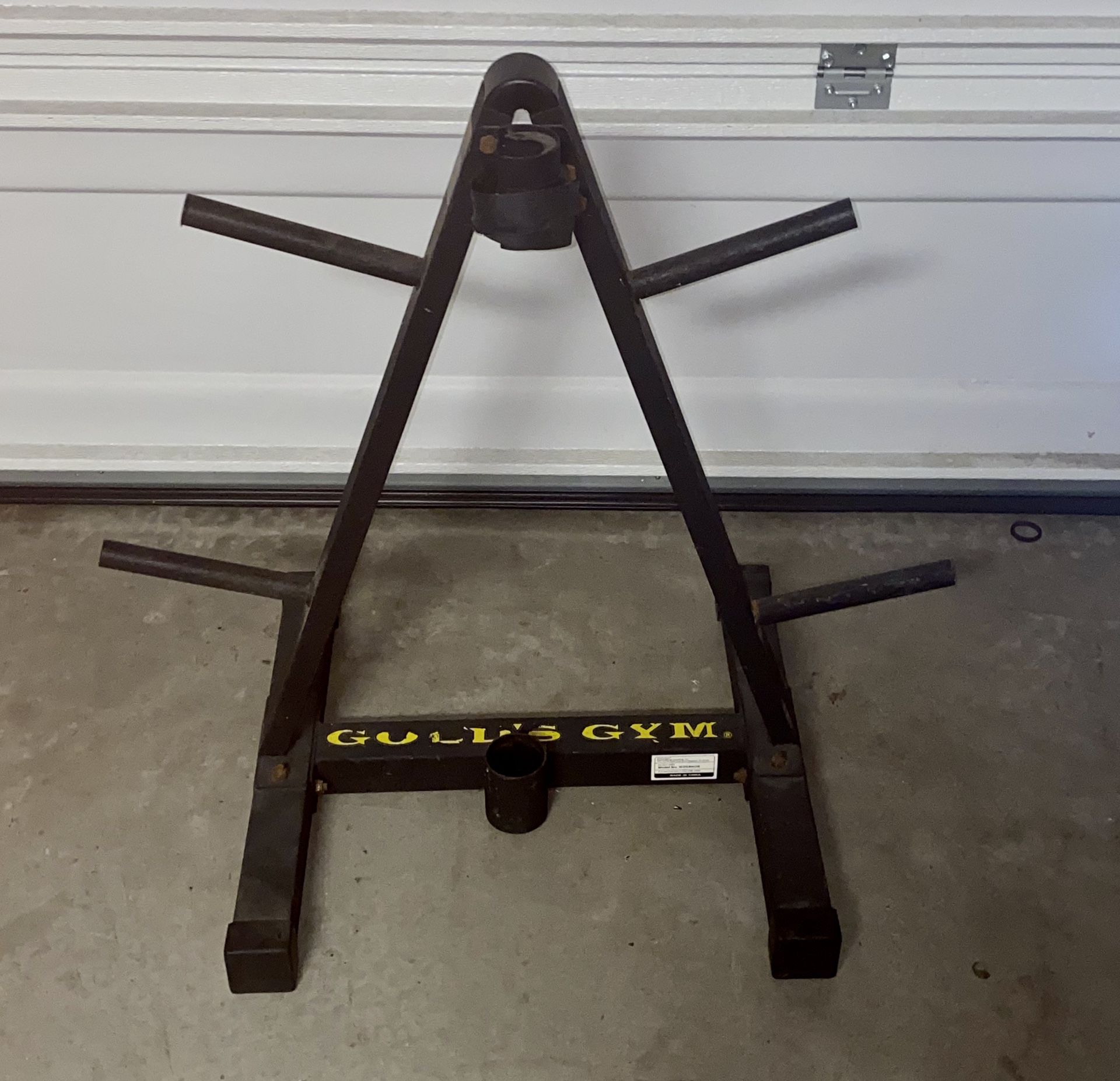 GOLDS GYM WEIGHT RACK AND BARBELL RACK!!!