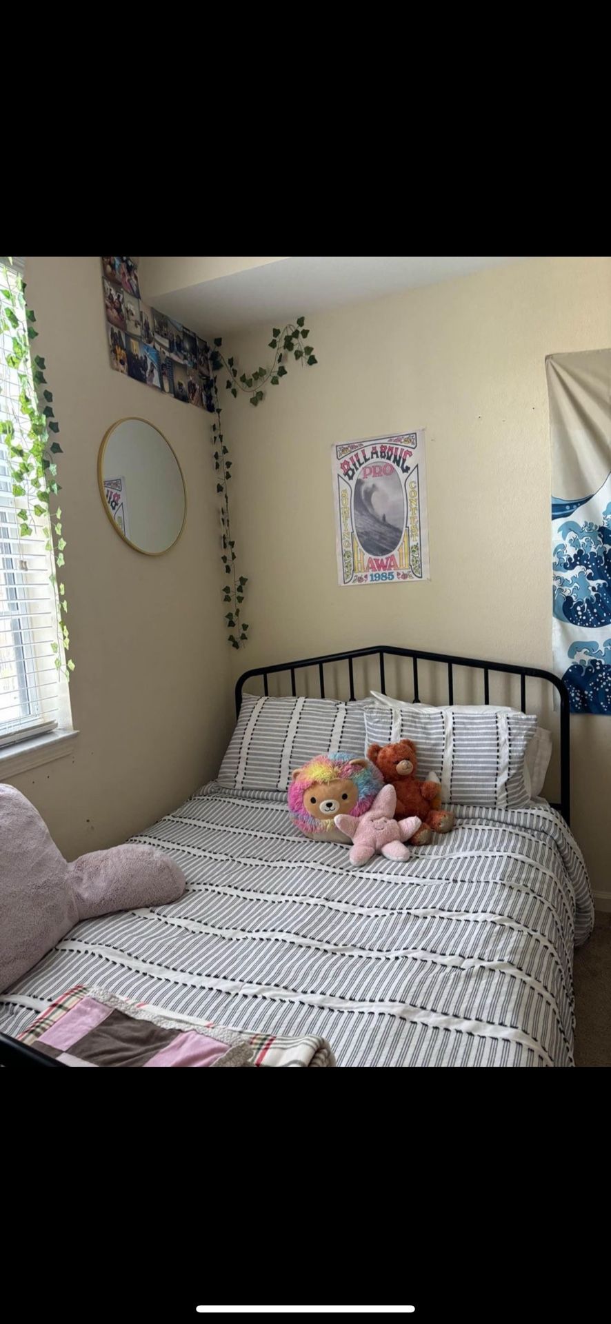 Black bed frame