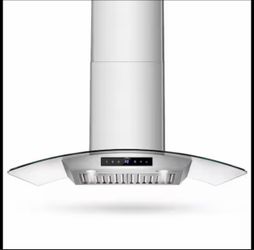 Brand New 30 in. 1200 CFM Wall Mount Stainless Steel Range Hood with Tempered Glass, LEDs, Gesture and Touch Control Panel