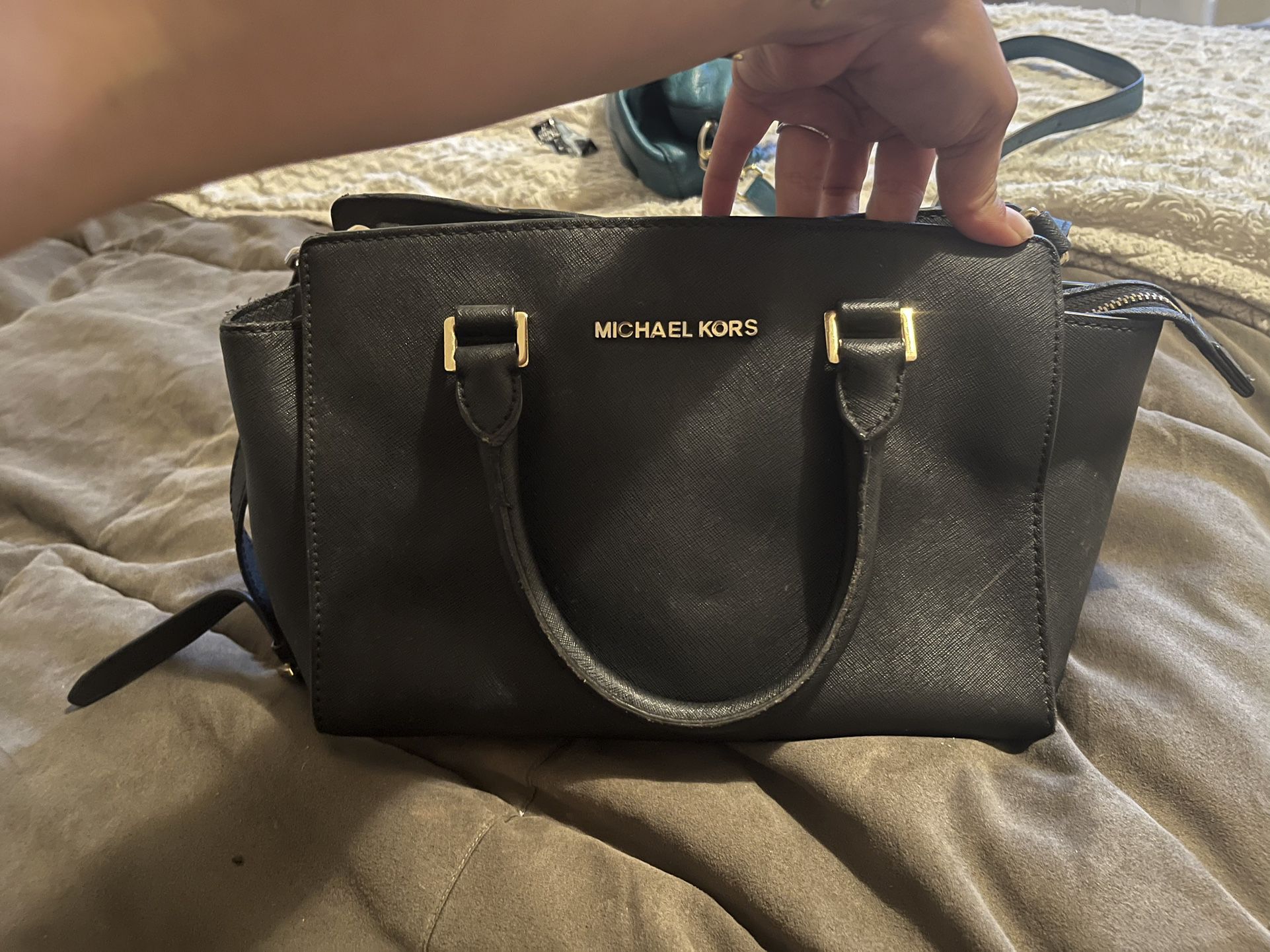 Black Michael Kors Saffiano Retail Bag