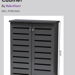 15 Pair Shoe Cabinet / Storage Cabinet 