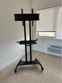 Need Gone This Weekend – Rolling TV Stand 32”-85” Heavy Duty Cart