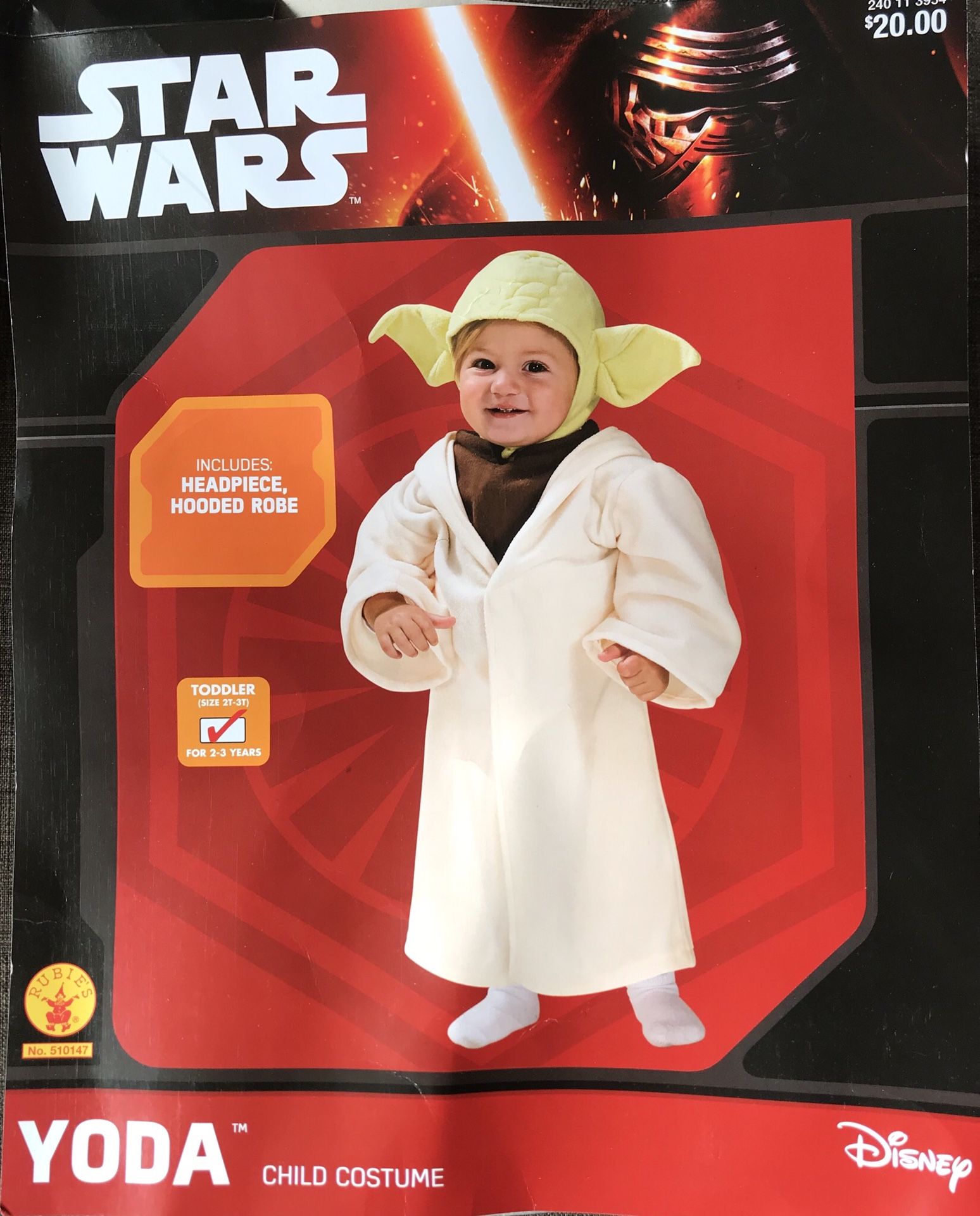 Baby Yoda Toddler Costume