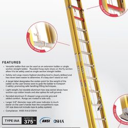 Bauer 24 Foot Extension Ladders 
