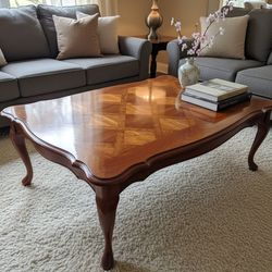 Vintage Thomasville Parquet Coffee Table - French Provincial Style