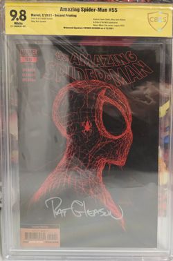 Amazing Spider-Man #55 CBCS 9.8 Signed Pat Gleason Black/Red Virgin Variant