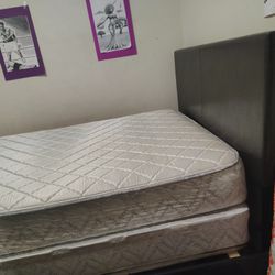 Complete Full-Size Bed Set – Mattress, Box Spring & Frame