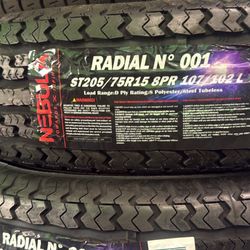 New Set St Tires 205/75/15