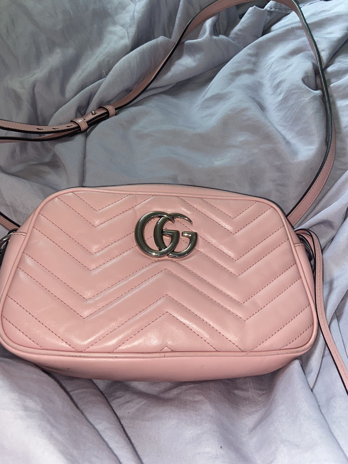 Pink Gucci Marmont Bag