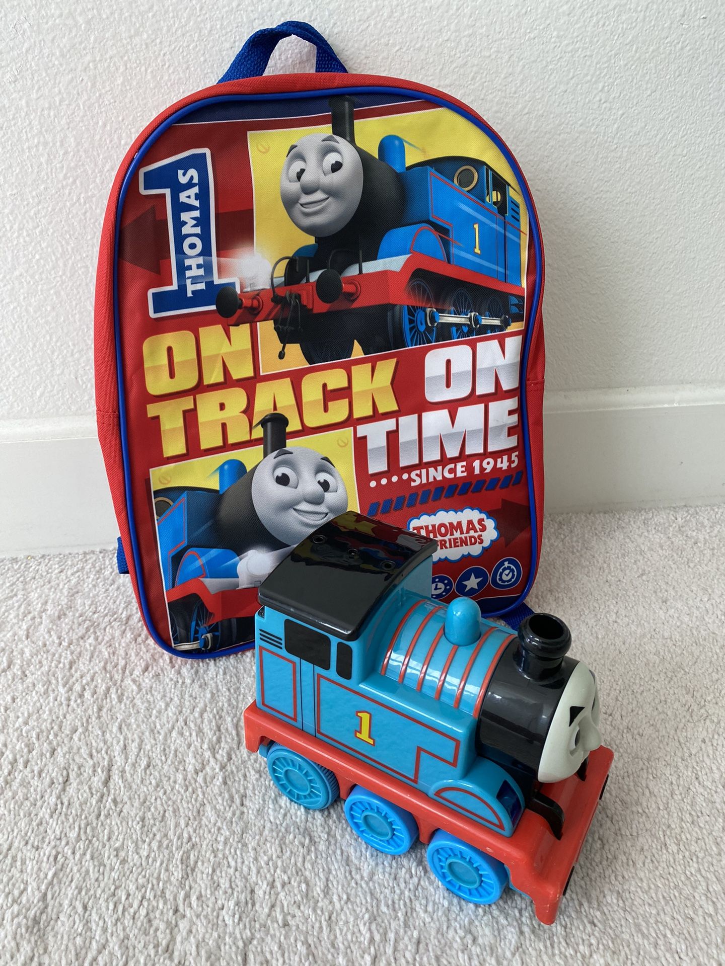 Thomas & Friends 15” School Backpack and Motion Control Thomas Toy Train
