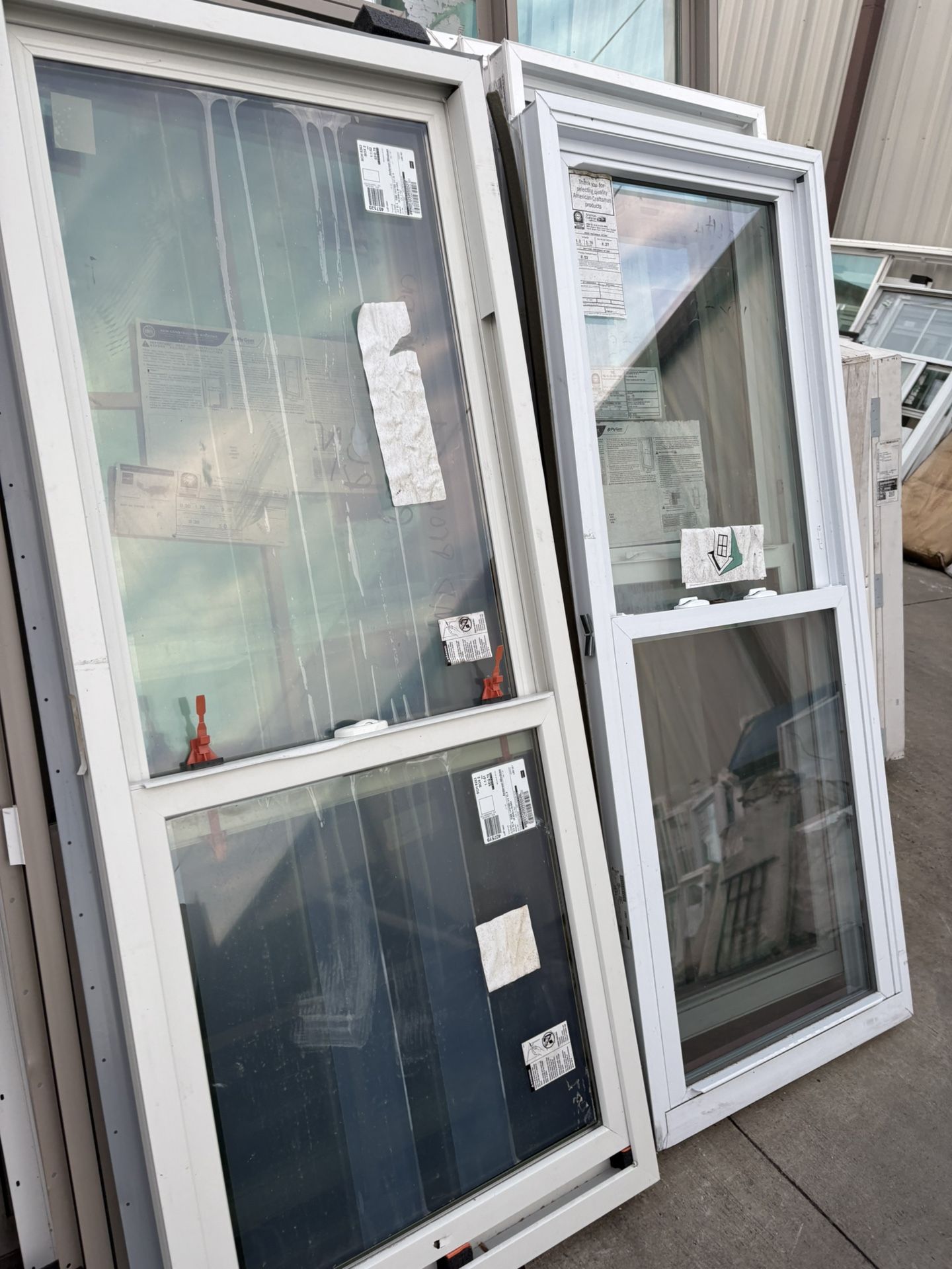 Windows 27 x  57, 29 x 62, 36 x 72, 36 x , 83 x 88 and many more. $80- $500