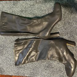 Nine West Leather Knee-Hi Boots 9M