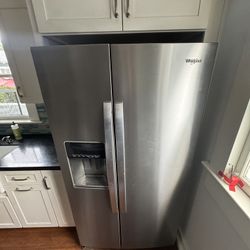 Whirlpool Double Door Stainless Steel Refrigerator 