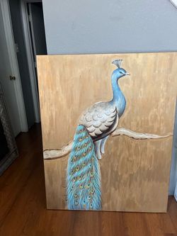 Peacock painting