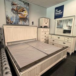 King Size Coastal Style BedroomSet Including All Pieces For $1699. Pieces Sell Separately Too. Delivery & Set Up Available 