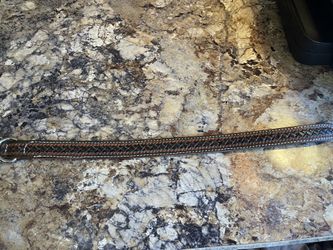 Beautiful Hand tooled Leather Dog Collar 