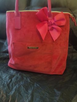 Juicy Couture Pink Suede Tote Bag