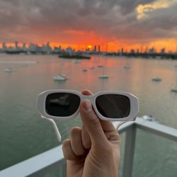 White Prada Sunglasses