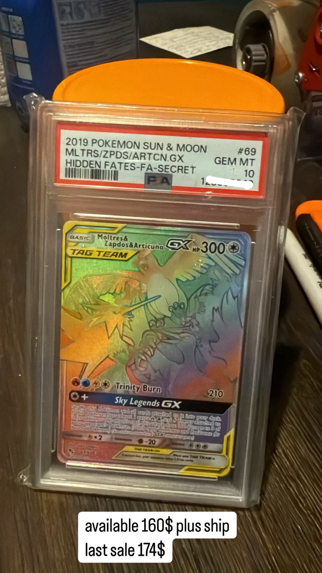 moltres zapdos articuno psa 10