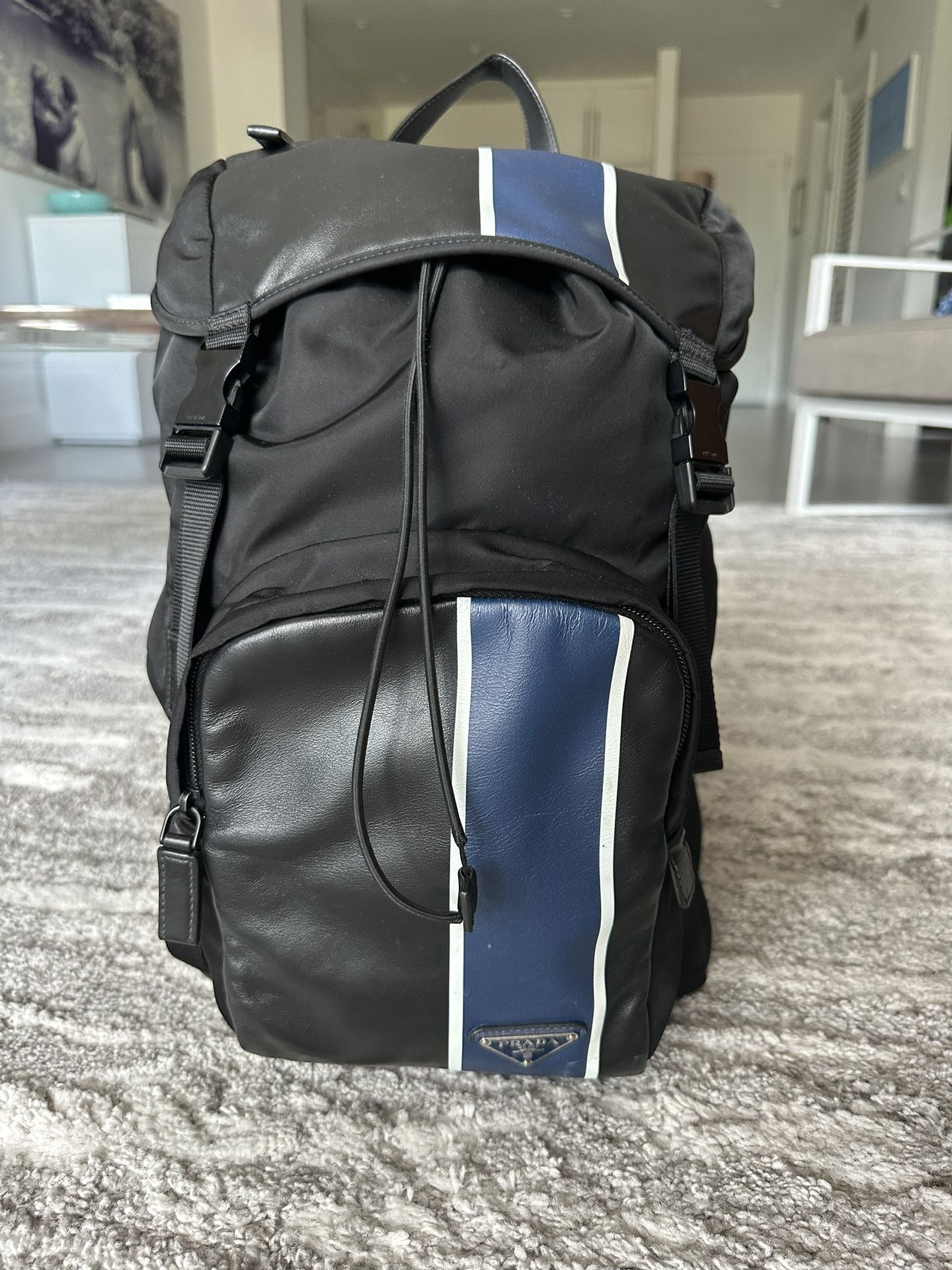 Gorgeous Prada Leather and Vinyl Backpack