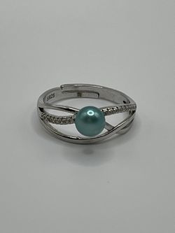 Blue Pearl Ring