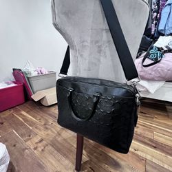 Large Leather Coach Bag With Tags