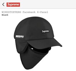 Supreme Windstopper Facemask 6-Panel FW22 Black