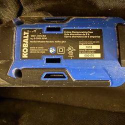 Kobalt K6RS-06A 6-Amp Reciprocating Saw - Works Great