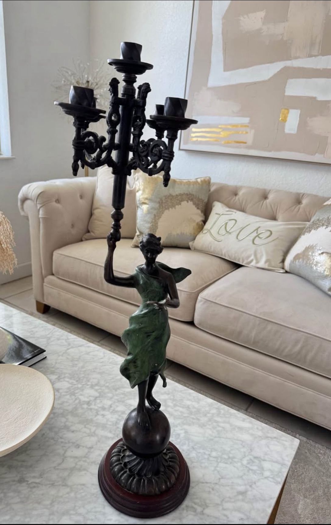 Bronze Candle Holder