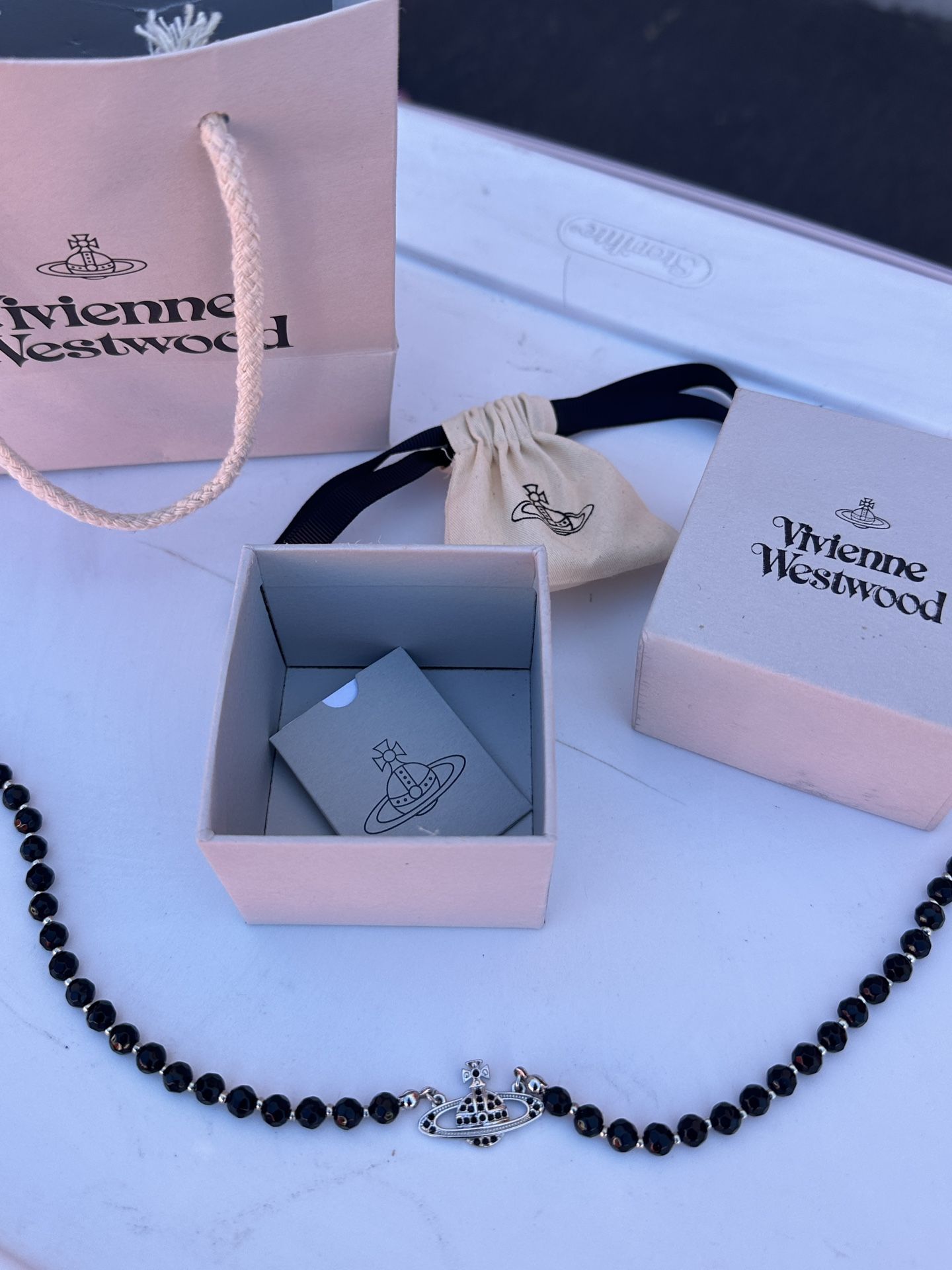 Vivienne Westwood Saturn Beaded Choker