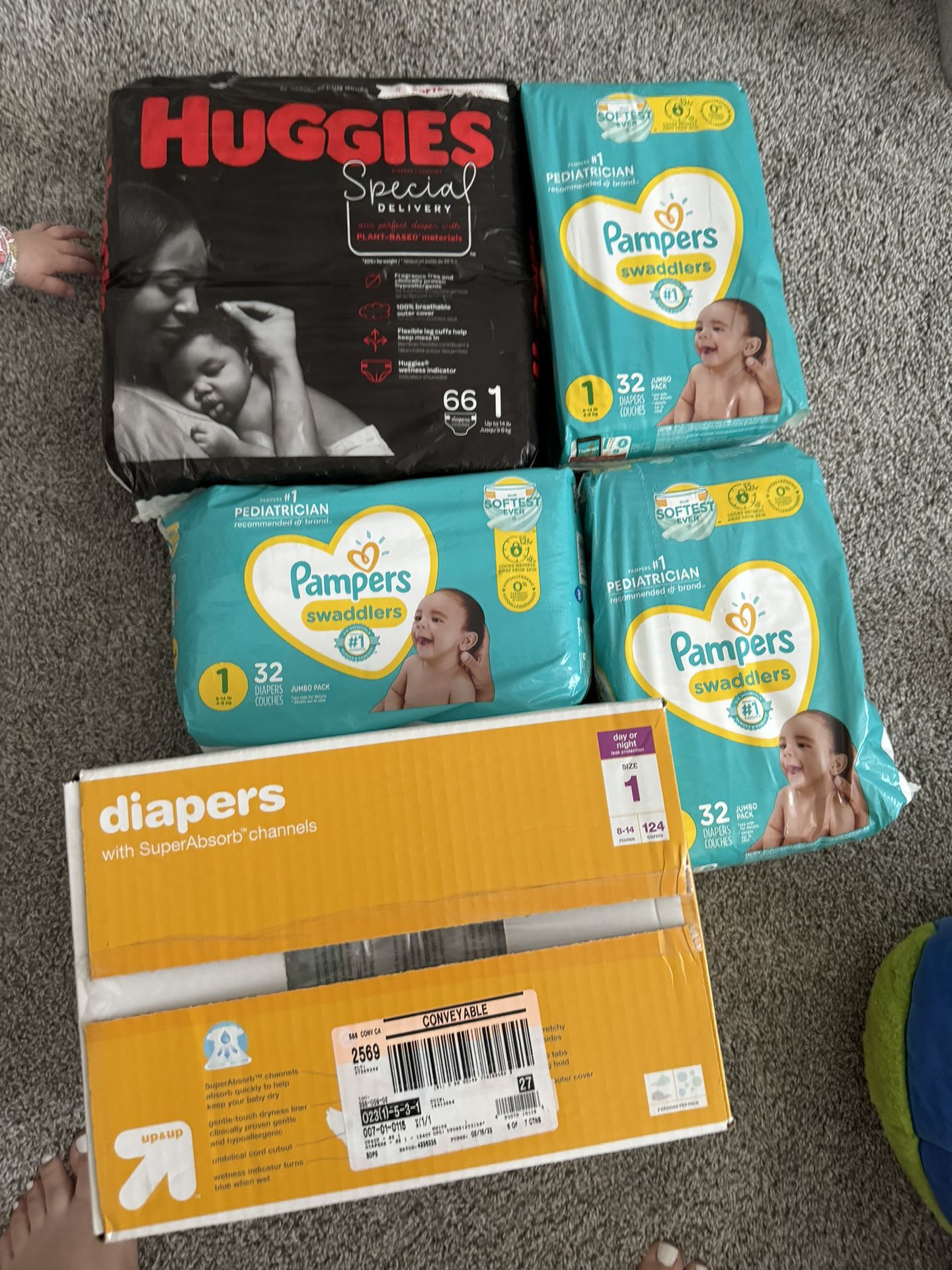 Misc Brand Diapers - All Size 1 